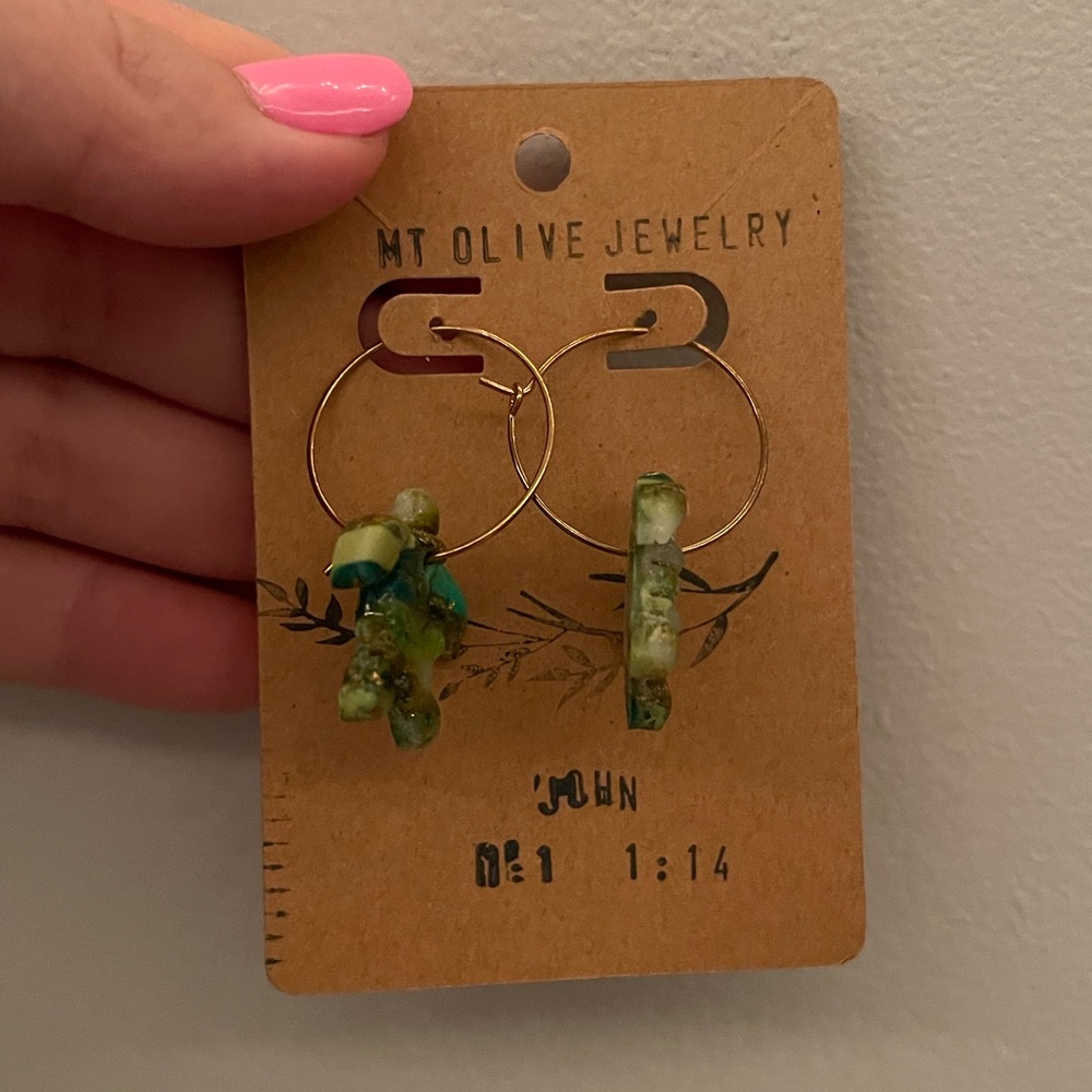 Acrylic turtle hoops